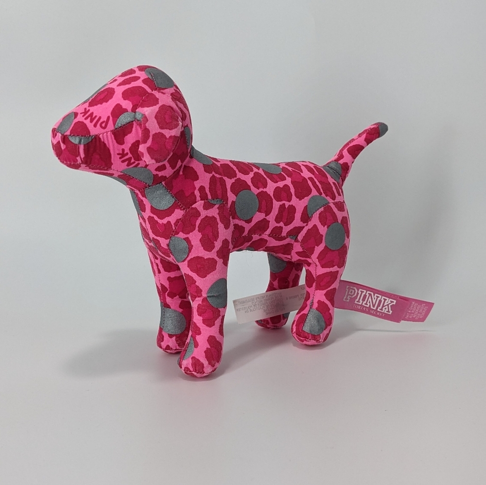 Victoria's Secret Pink Dog Pink, Silver Leopard Print